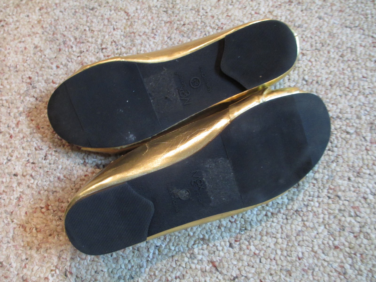 well worn trashed shoes