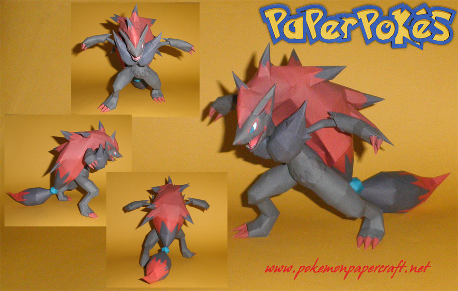 Pokemon Zoroark Paper Model