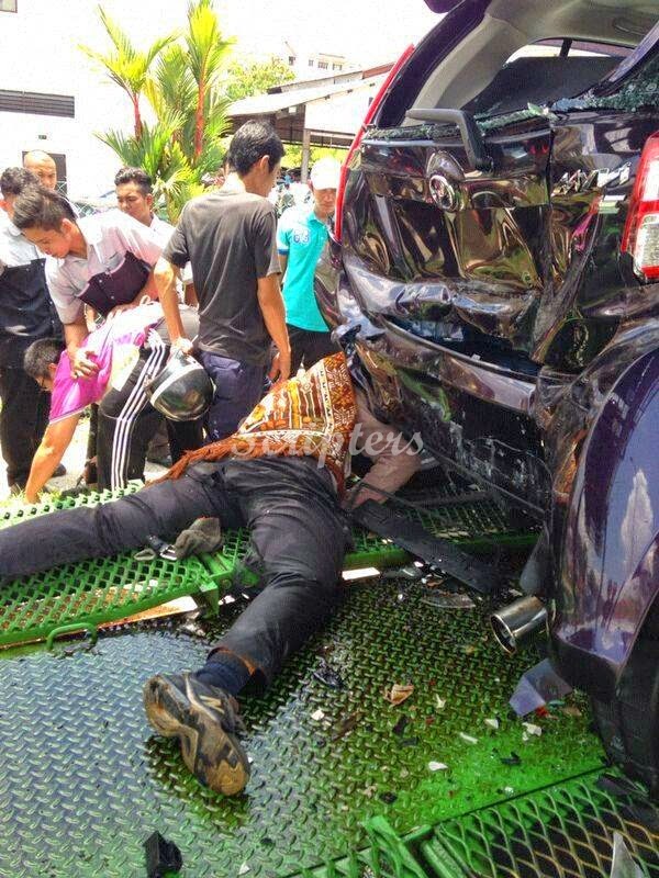 Gambar Kemalangan Ngeri Di Bandar Baru UDA, Johor Bahru 