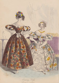 A Lady, Called Mrs Graves, Gazing To Her Left, Wearing Blue Dress With  Frilled White Fichu