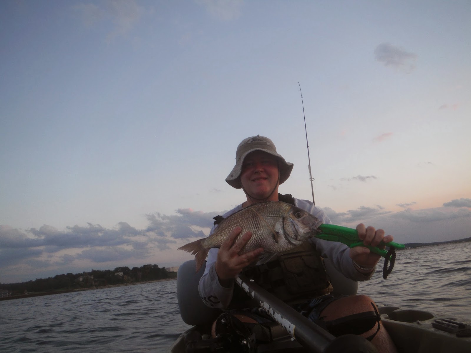 Long Island Kayak Angler Summer Bottom Fishing Long Island Sound
