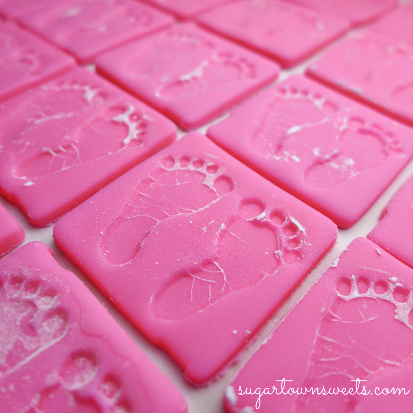 Sugartown Sweets Footprint Baby Shower Cookies