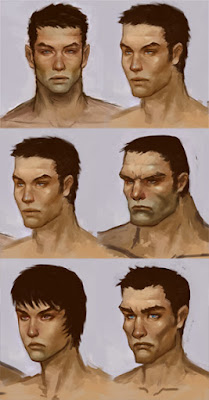 character concept art face style