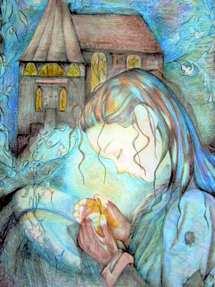 Рисунки к сказке девочка со спичками