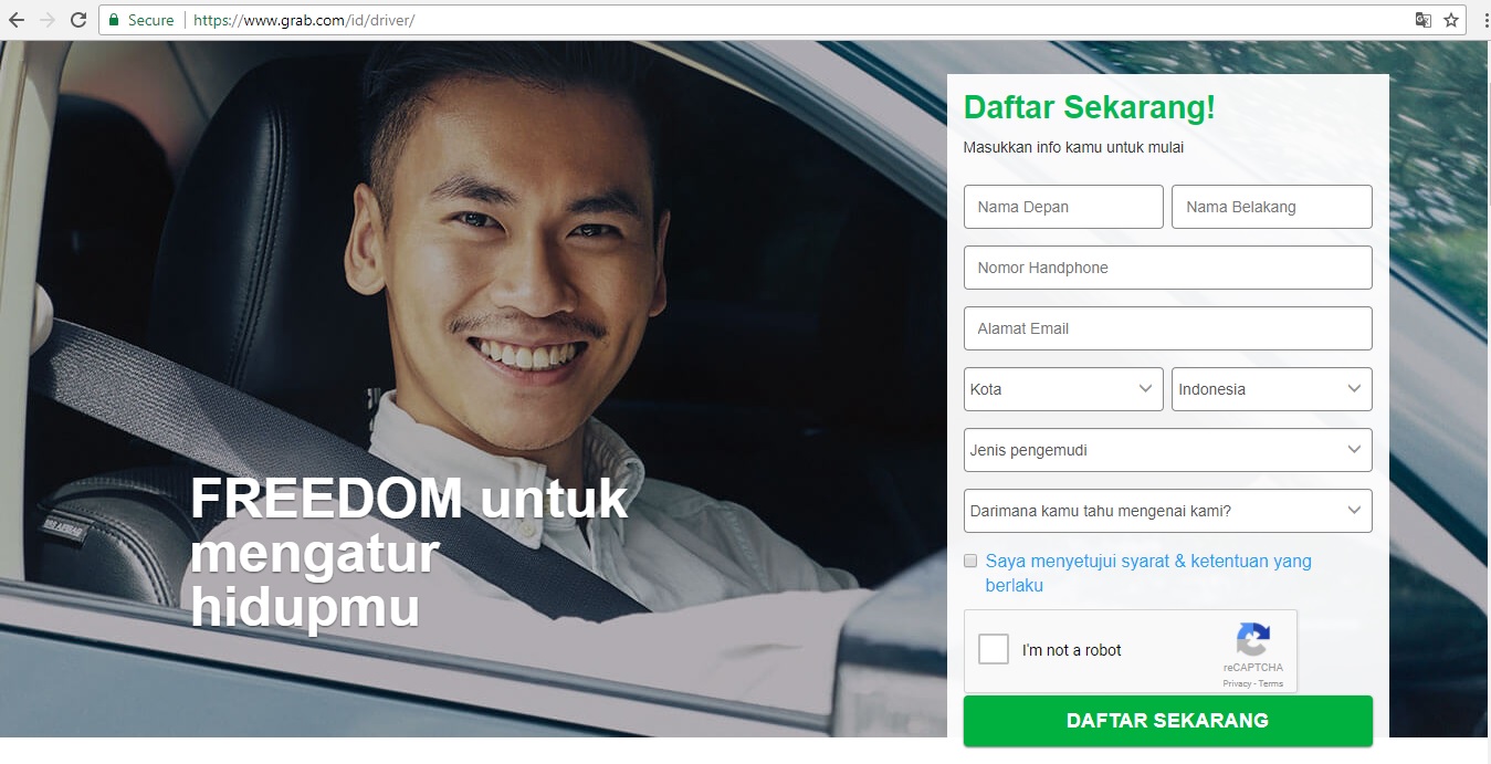 Cara Daftar Driver Grab di Lampung (Grabike/Motor) - Menulis Indonesia