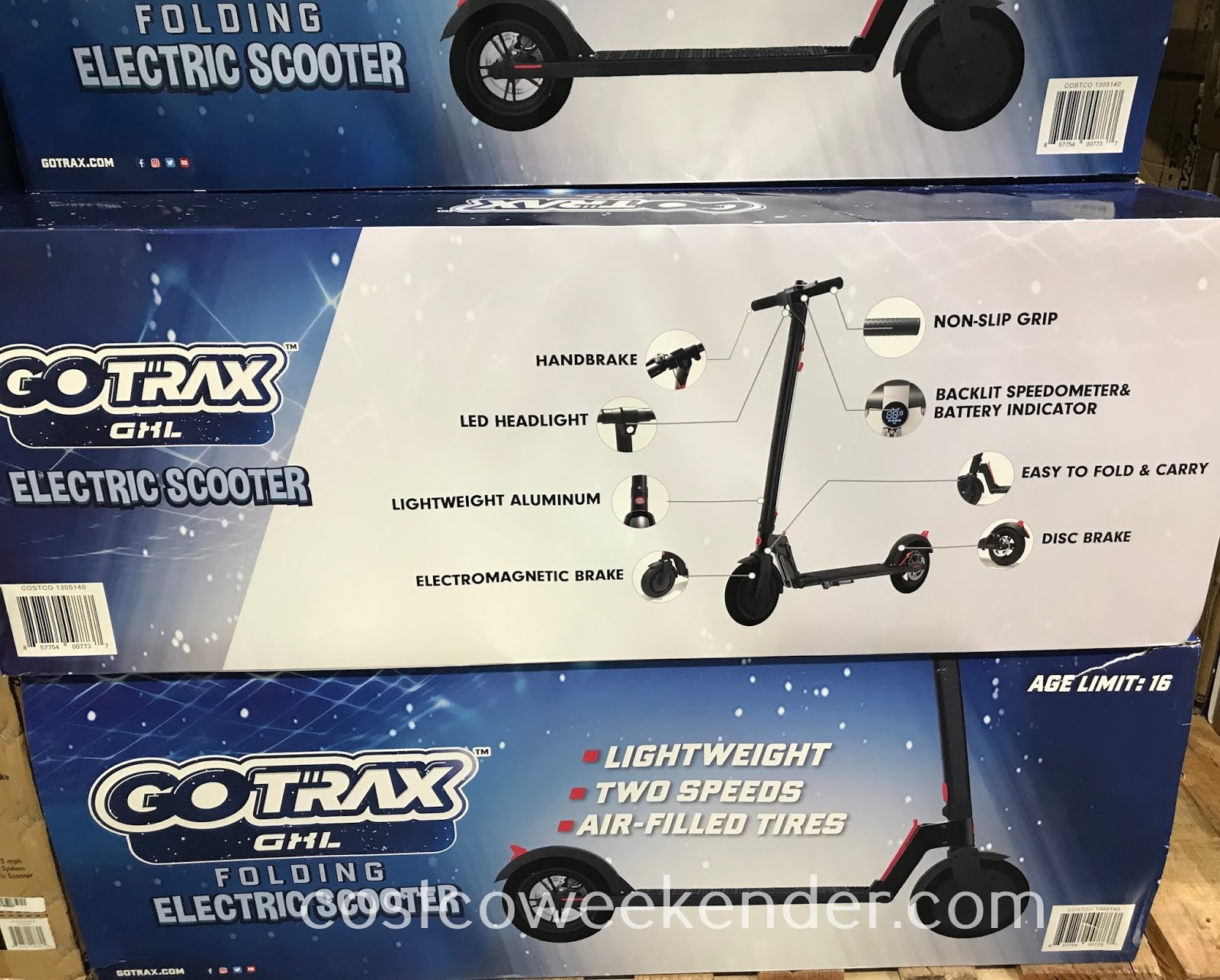 Gotrax GXL Folding Electric Scooter Costco Weekender