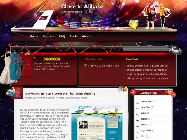 Close to Alibaba Blogger Template