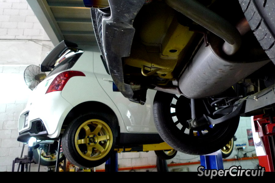 SUPERCIRCUIT Exhaust Pro Shop Twin Exhaust for Suzuki Swift 1.5 Hikari