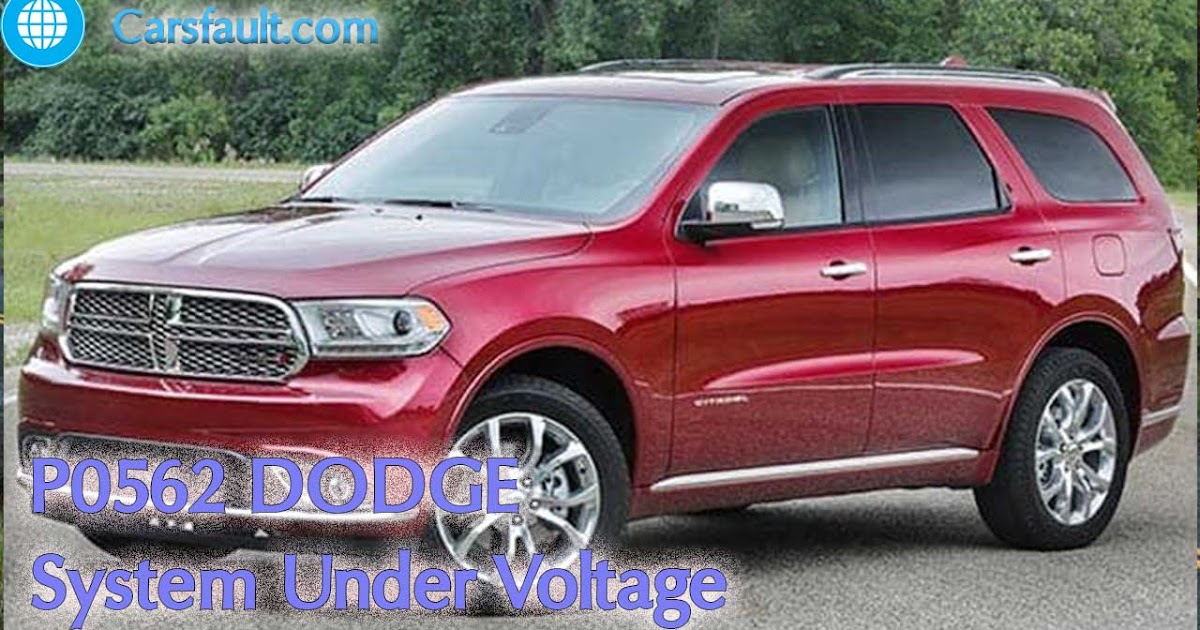 P0562 DODGE – System Under Voltage