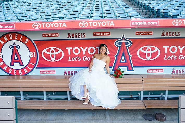 Anaheim Angels Stadium Wedding