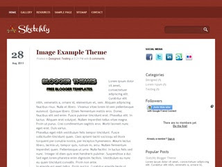 Sketchly Blogger Templates