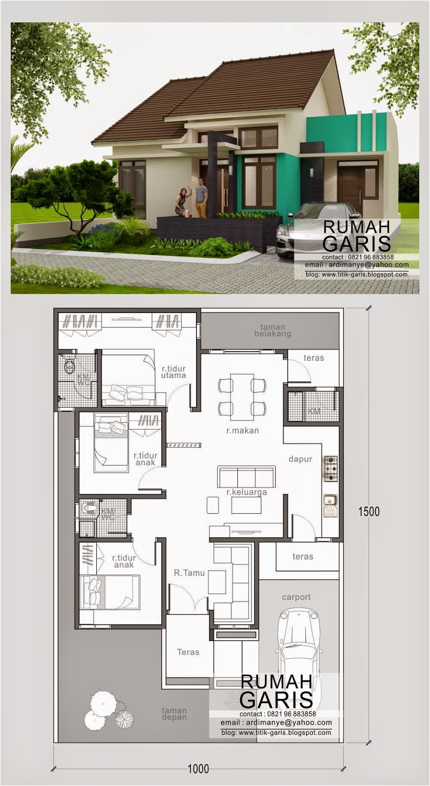 Pin by djefry wuntu on rumah  Denah  rumah  Rumah  Desain 