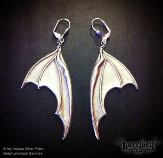 hornbell bat wings earrings etsy halloween accessories