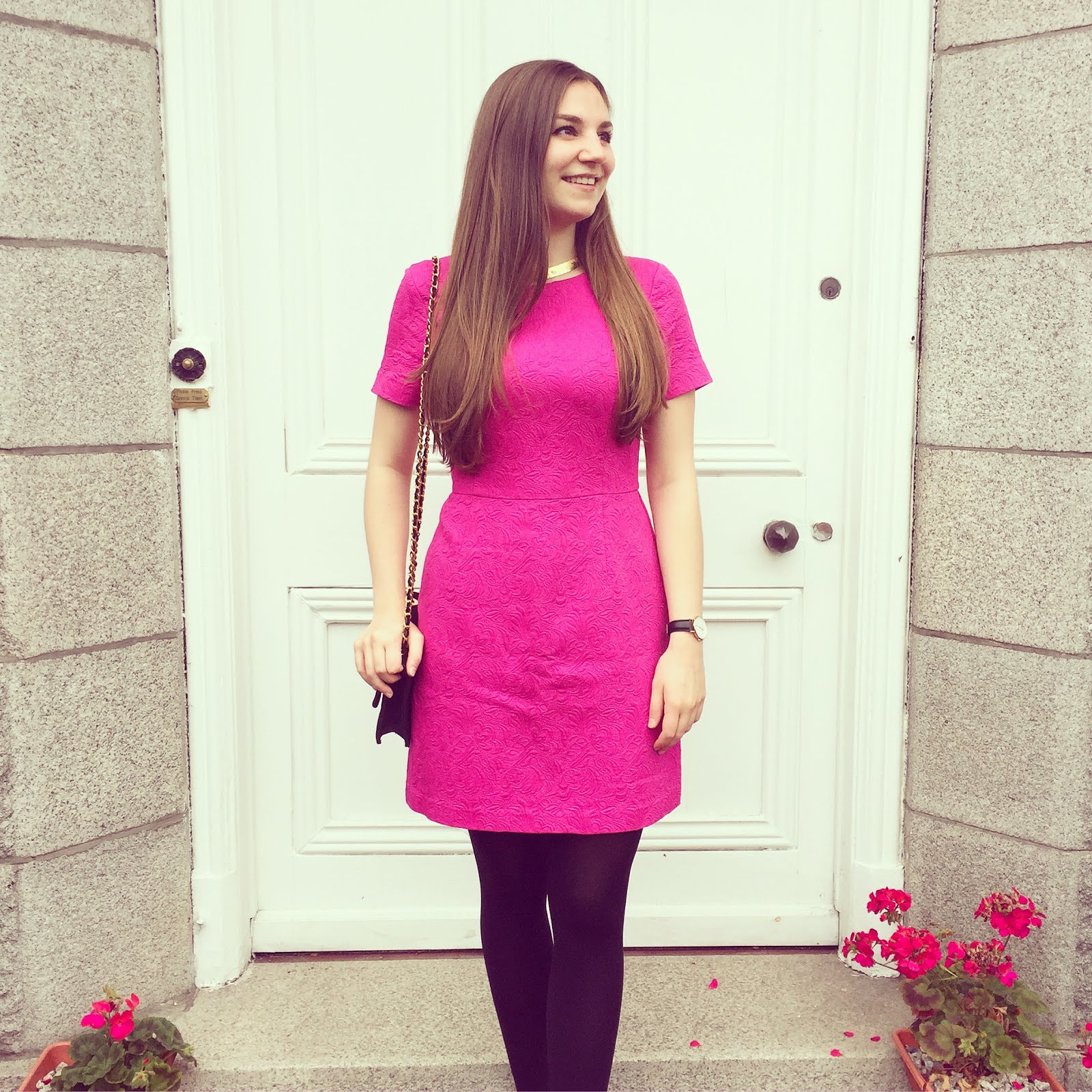 Bright Pink Oasis Dress - Outfit of the Day | Electric Sunrise