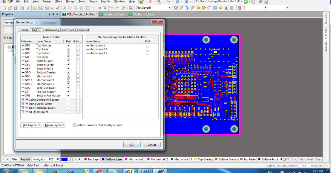 Giải Các thích các Layer trong Altium khi xuất File Gerber eChipKool