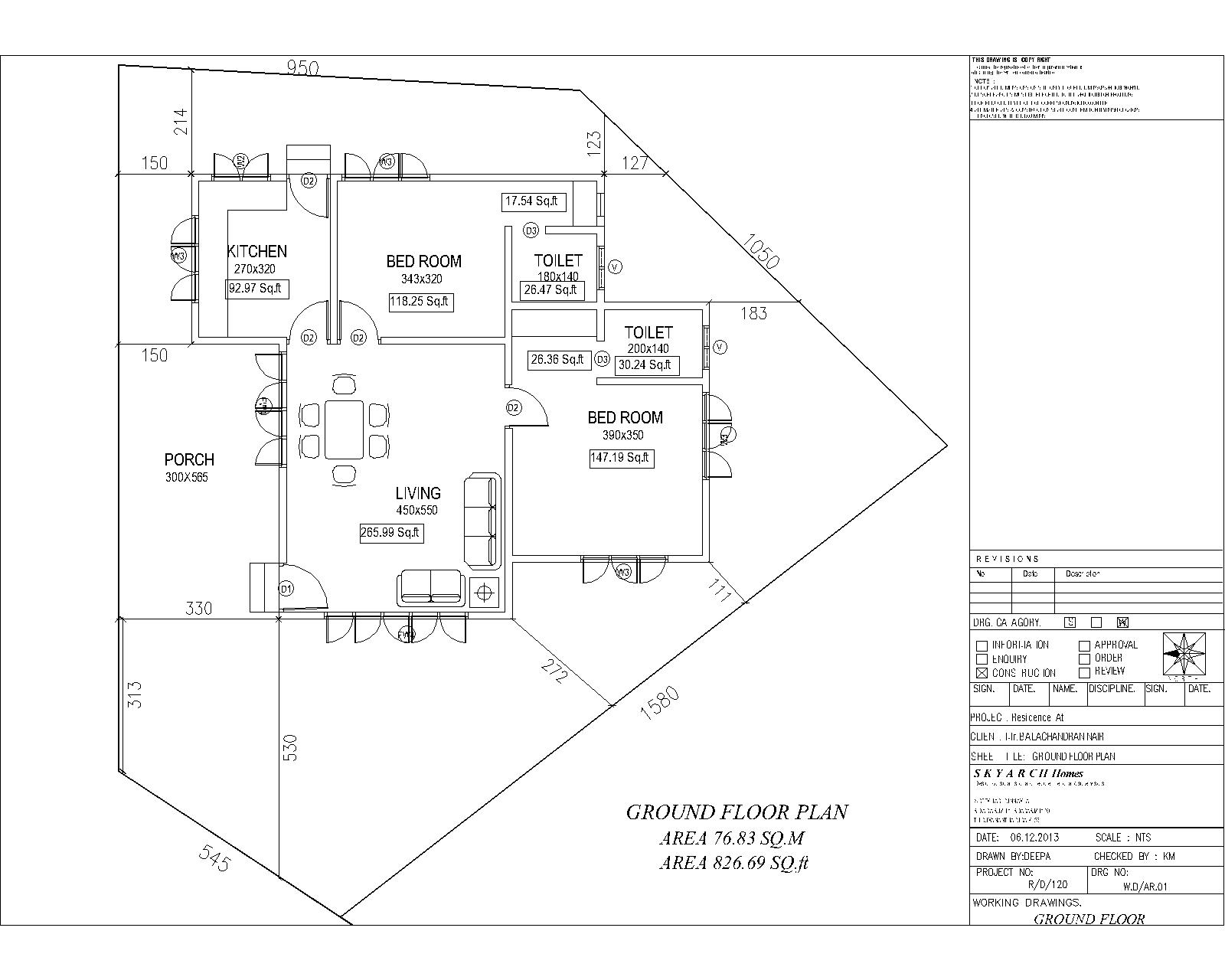 Kerala House Construction Tips 2. Setting out plan and digging