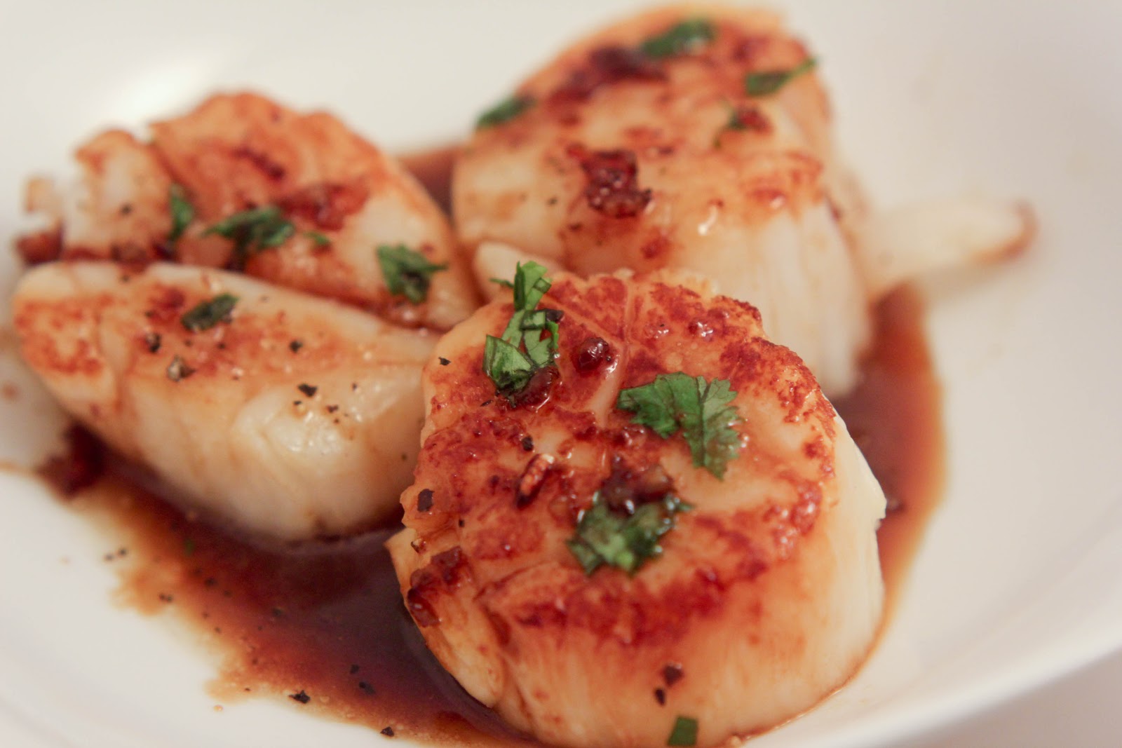 A Scientist's Love Affair with Food Scallops with Honey Soy Sauce