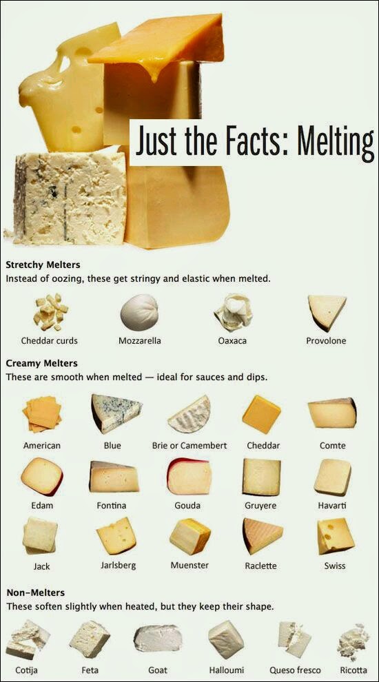 Sociolatte A guide to how different cheeses melt