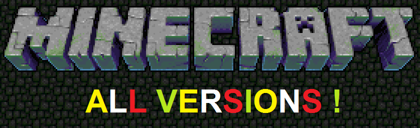 All old and new Minecraft Versions free Download Mediafire 100% free