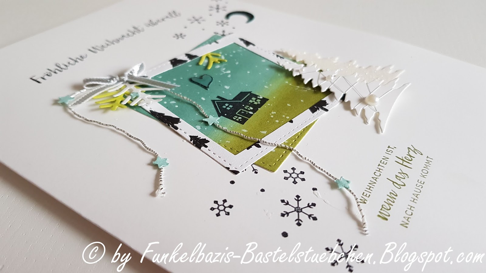 Funkelbazis Bastelstübchen: bezaubernde Weihnachtskarten - Weihnachten