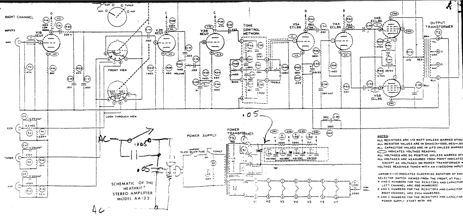 PlayAgainAudio: Restoring Heathkit AA-32 Vacuum Tube Amplifier