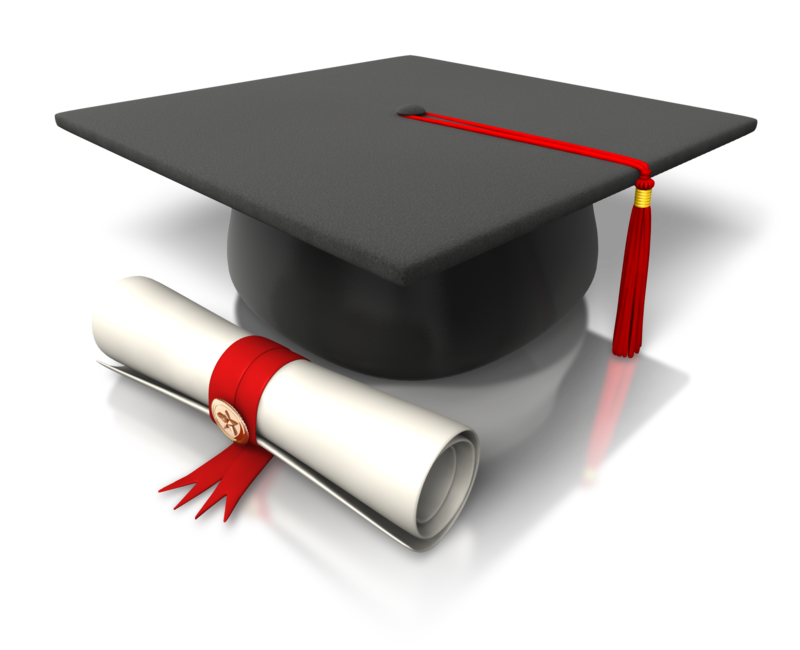 University degree and graduation cap