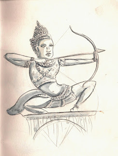 whale on wheels: Angkor 30 min sketches