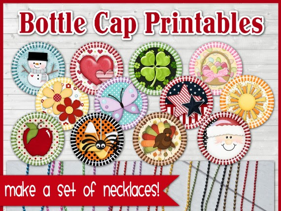DIY Bottle Cap Necklace Kit Give-Away!