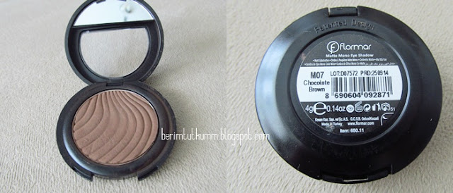 Flormar Matte Mono Eyeshadow - M07 Chocolate Brown