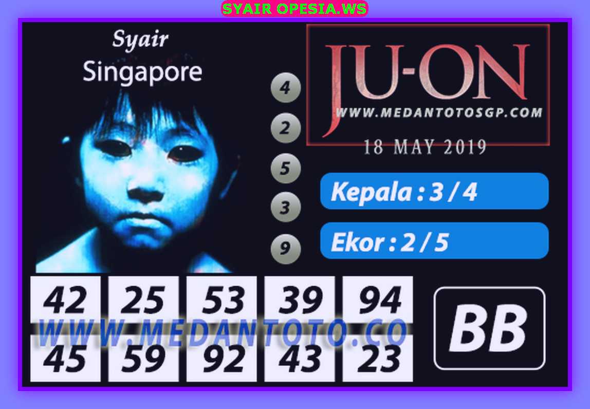 Kode syair sgp hari sabtu 18 Mei 2019 GOsyair SEDIA KODE
