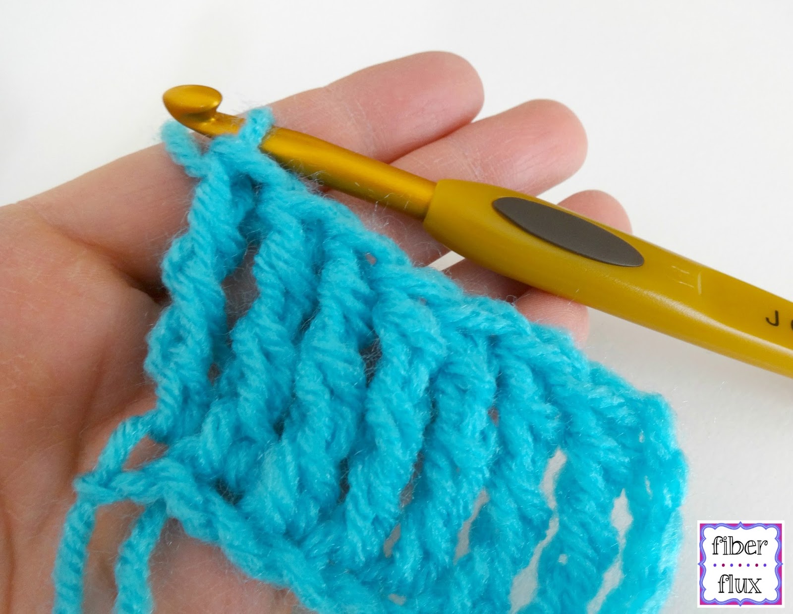 Fiber Flux: How To Crochet the Double Treble Crochet Stitch (dtr) Photo