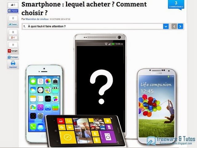 Le site du jour : Comment choisir son smartphone ?