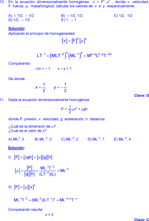 Analisis Dimensional Ejercicios Y Problemas Resueltos Pdf