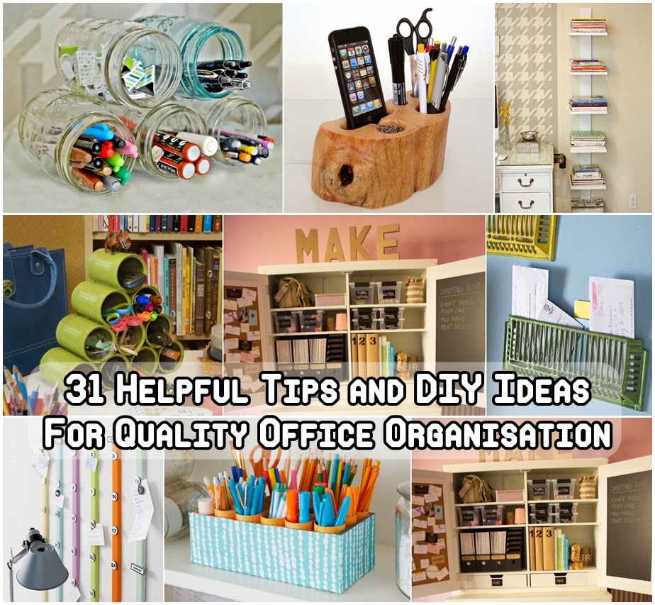 31 Helpful Tips and DIY For The Best Office Organization - DIY Craft ...