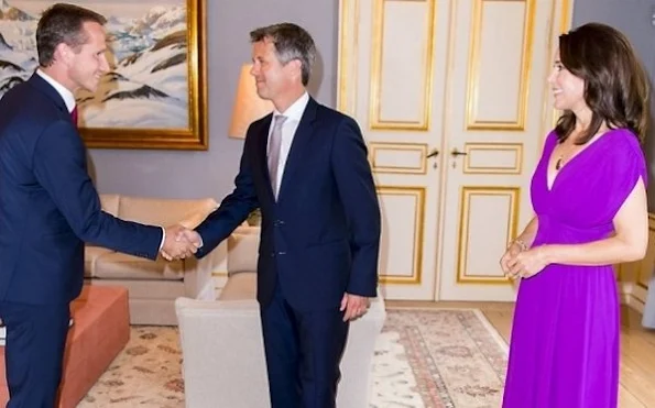 Crown Prince Frederik and Crown Princess Mary held a dinner for consultative committee of Global Green Growth Forum (3GF) at Amelienborg Frederik VIII Palace
