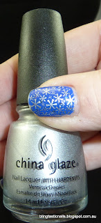 Ulta3 Blue Marlin with China Glaze Millennium stamping