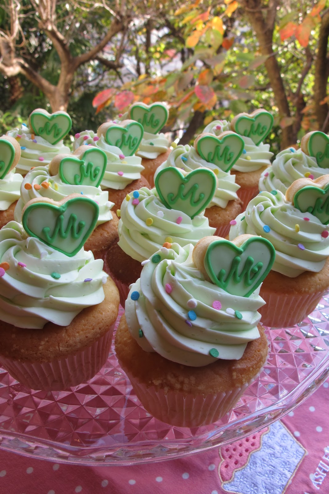 Tortelicious: Flower Birthday Cake & Monogram Cupcake