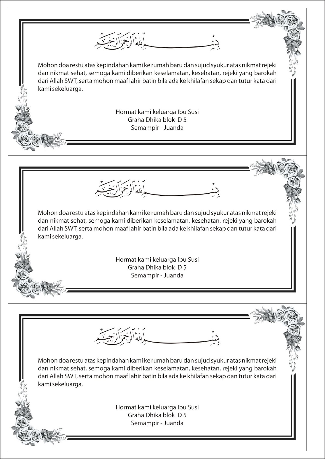 Contoh Ucapan Syukuran Pindah Rumah Di Nasi Kotak