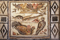 mosaico romano alimentação