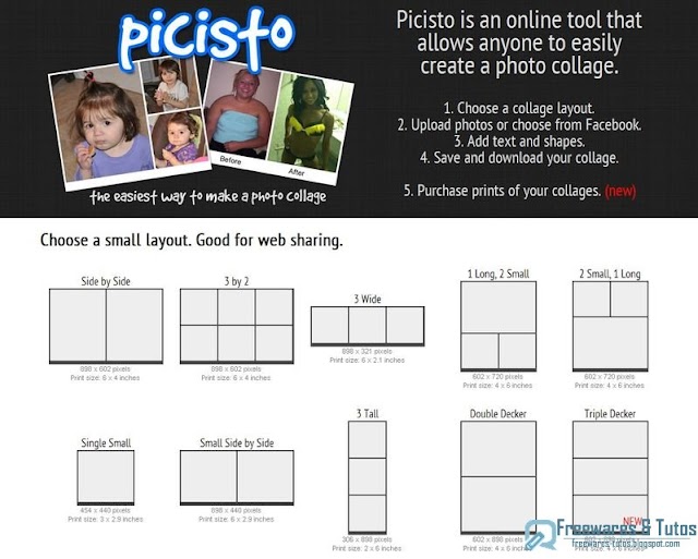 Picisto : un service en ligne pratique pour créer des collages photos