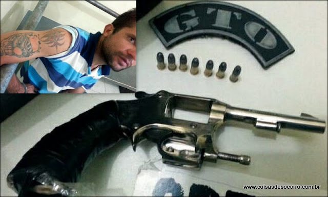 Homem com várias passagens é preso pela GMA por porte ilegal de arma de fogo