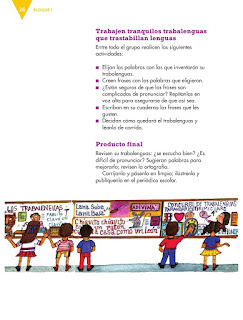 Apoyo Primaria Español 4to grado Bloque 1 lección 2 Escribir trabalenguas y juegos de palabras para su publicación 