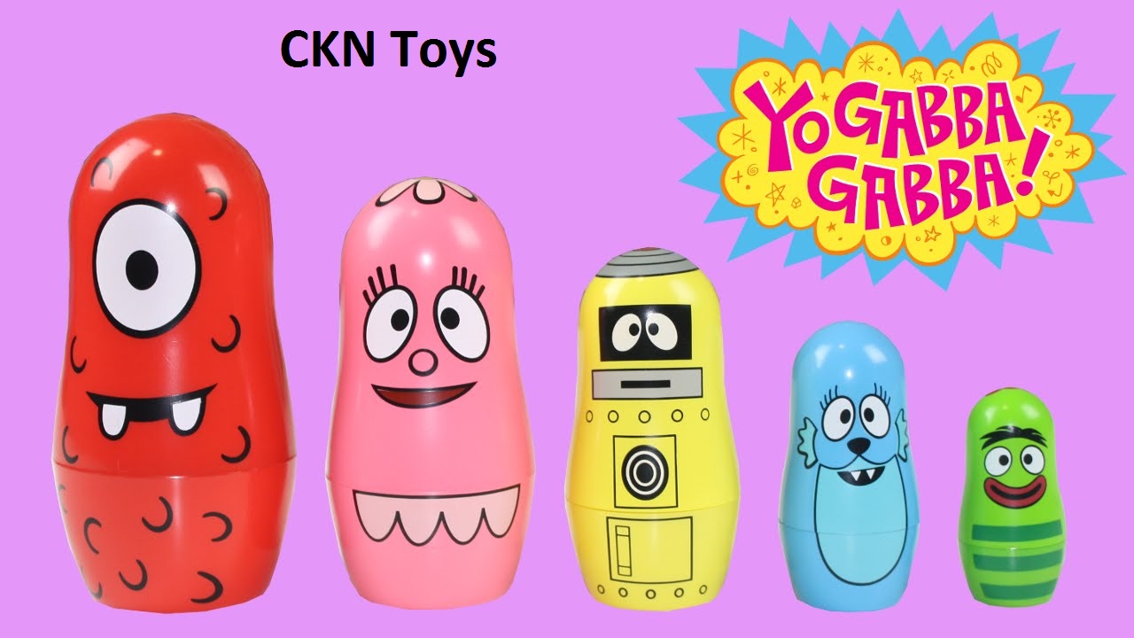 Yo Gabba Gabba Nesting Dolls Surprise by PPW Toys Play Doh CKN Toys