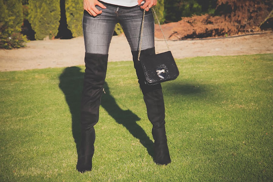 botas arriba de la rodilla