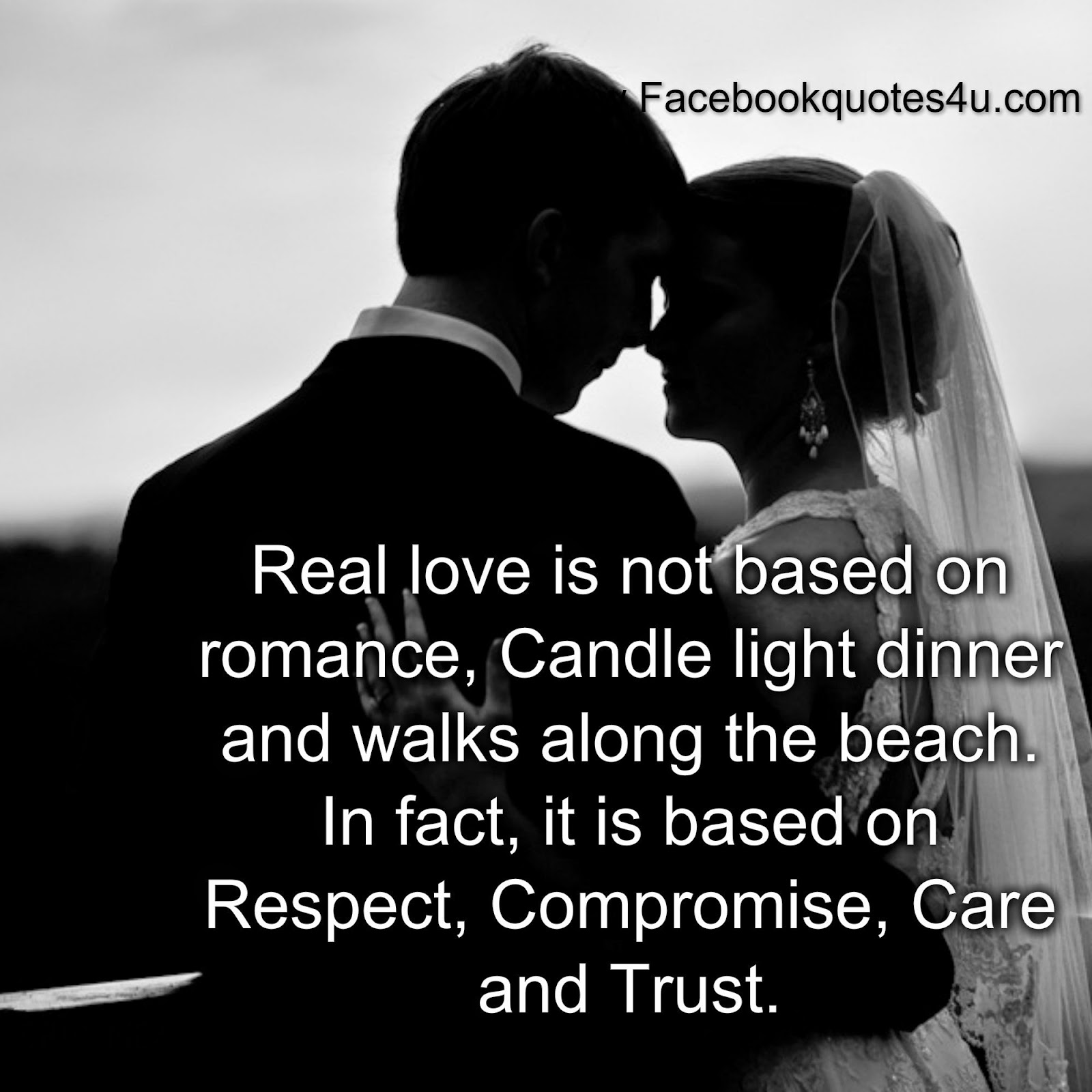 Real love is not based on romance