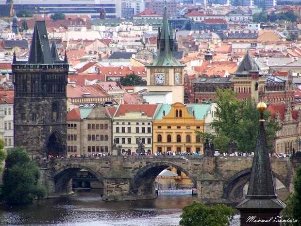 Praga, ponte Carlo Praga, ponti sul fiume Moldova
