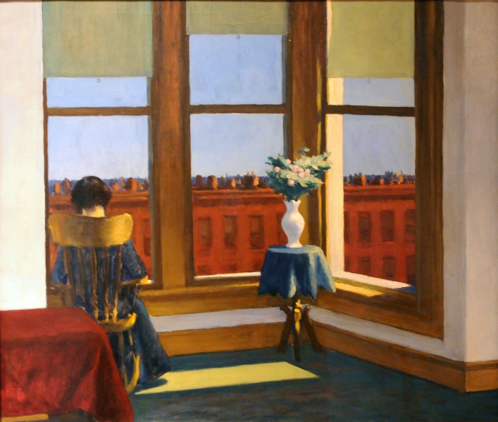 Edward Hopper Room in Brooklyn 1932 oil on canvas 73.98 x 86.36 cm Museum of Fine Arts, Boston Edward Hopper Room in Brooklyn 1932 oil on canvas 73.98 x 86.36 cm Museum of Fine Arts, Boston