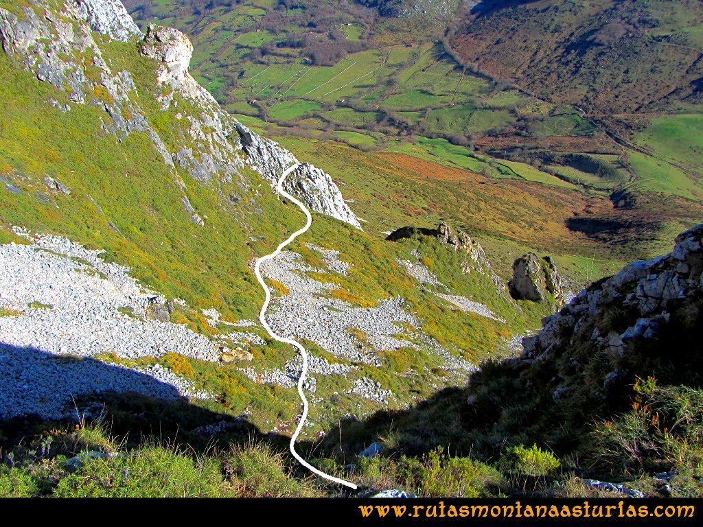 Rutas Montaña Asturias: Subiendo por la Canal a la Hoya