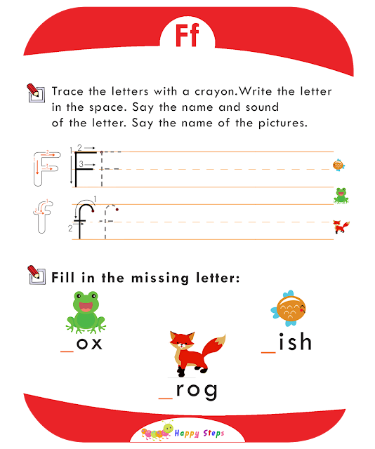 Activity Worksheet -2 Letter F