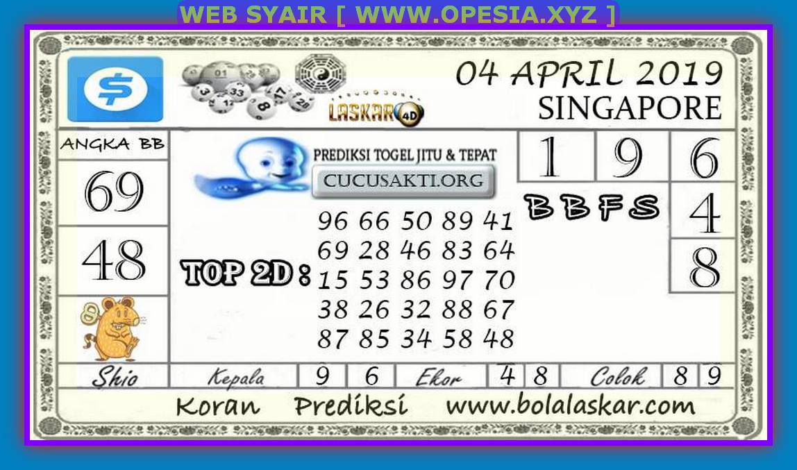 1 New Message Kumpulan Syair Sgp Kamis 4 04 2019 Forum Syair Togel Hongkong Singapura Sydney